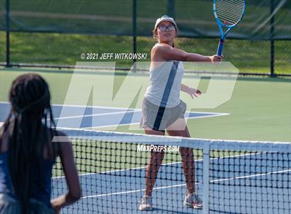 Thumbnail 2 in NCHSAA 3A Mid-East Regionals - Doubles photogallery.