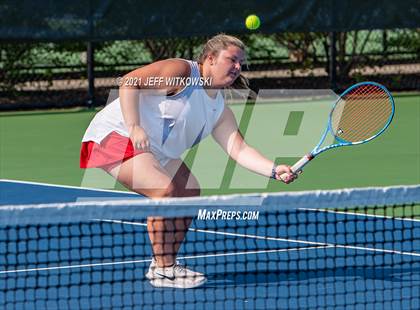 Thumbnail 3 in NCHSAA 3A Mid-East Regionals - Doubles photogallery.
