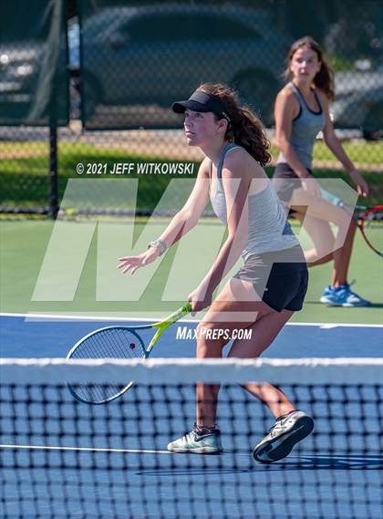 Thumbnail 2 in NCHSAA 3A Mid-East Regionals - Doubles photogallery.