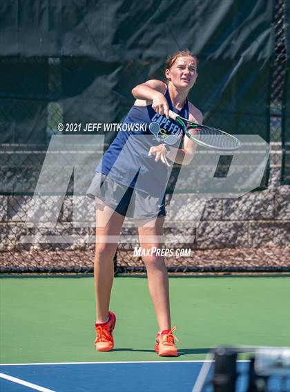 Thumbnail 2 in NCHSAA 3A Mid-East Regionals - Doubles photogallery.
