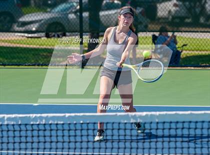 Thumbnail 3 in NCHSAA 3A Mid-East Regionals - Doubles photogallery.