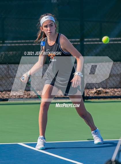 Thumbnail 3 in NCHSAA 3A Mid-East Regionals - Doubles photogallery.