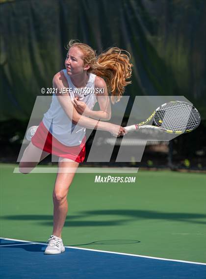 Thumbnail 1 in NCHSAA 3A Mid-East Regionals - Doubles photogallery.