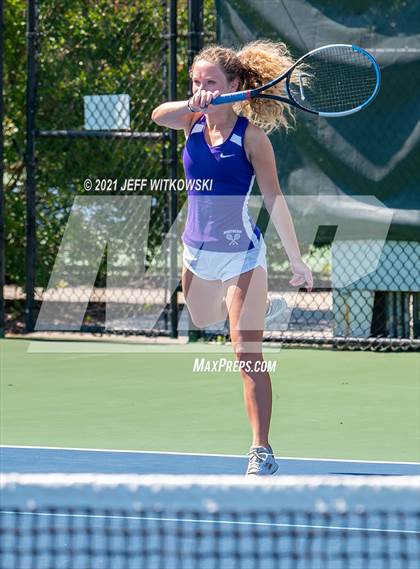Thumbnail 3 in NCHSAA 3A Mid-East Regionals - Doubles photogallery.