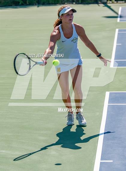 Thumbnail 1 in NCHSAA 3A Mid-East Regionals - Doubles photogallery.
