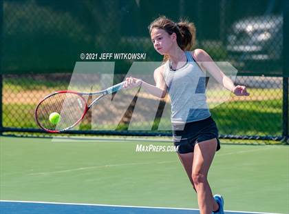 Thumbnail 3 in NCHSAA 3A Mid-East Regionals - Doubles photogallery.