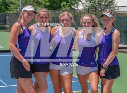 Thumbnail 2 in NCHSAA 3A Mid-East Regionals - Doubles photogallery.