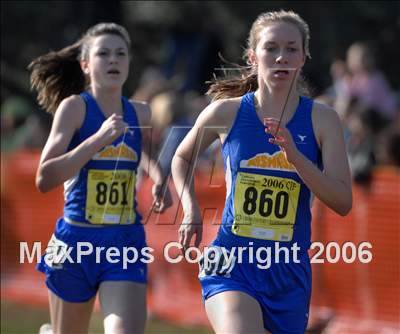 Thumbnail 2 in CIF State Cross Country Championships (D5 Girls) photogallery.
