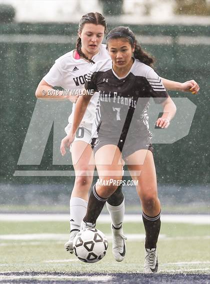 Thumbnail 3 in Woodside vs. Saint Francis (CIF CCS D1 Final) photogallery.