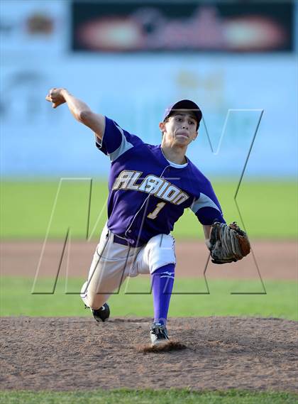 Thumbnail 2 in Niagara-Orleans vs Genesee Region Senior All-Star Game (Dwyer Stadium) photogallery.