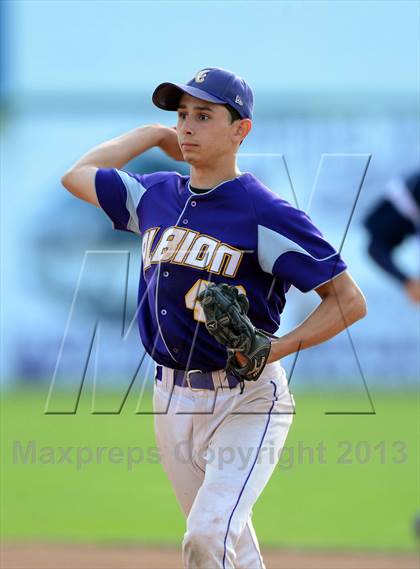 Thumbnail 1 in Niagara-Orleans vs Genesee Region Senior All-Star Game (Dwyer Stadium) photogallery.