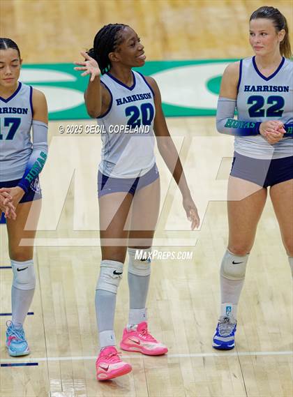 Thumbnail 1 in North Forsyth @ Harrison (GHSA AAAAAA State Volleyball Tournament - 2nd Round) photogallery.