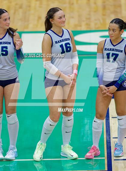 Thumbnail 3 in North Forsyth @ Harrison (GHSA AAAAAA State Volleyball Tournament - 2nd Round) photogallery.