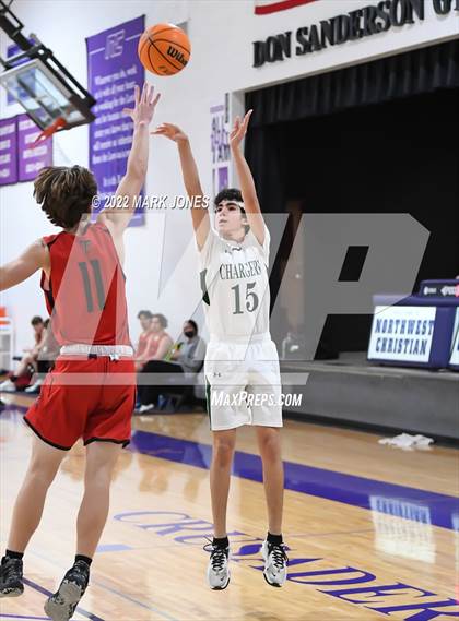 Thumbnail 2 in Arete Prep vs. Tonopah Valley (Coyotes Basketball Invitational) photogallery.