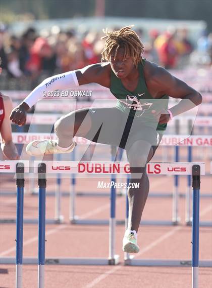 Thumbnail 2 in CIF NCS Meet of Champions (Boys 110 Hurdles) photogallery.