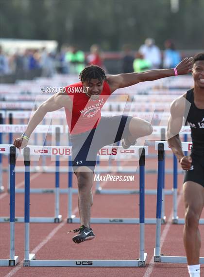 Thumbnail 2 in CIF NCS Meet of Champions (Boys 110 Hurdles) photogallery.