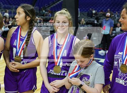 Thumbnail 2 in Huckabay vs. Irion County (UIL 1A Basketball State Semifinal Medal Ceremony) photogallery.