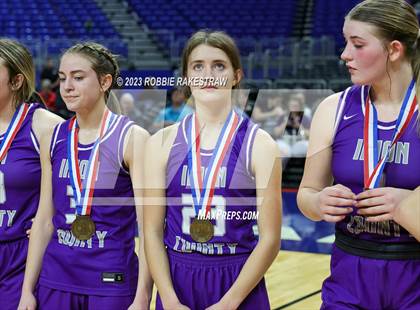 Thumbnail 1 in Huckabay vs. Irion County (UIL 1A Basketball State Semifinal Medal Ceremony) photogallery.