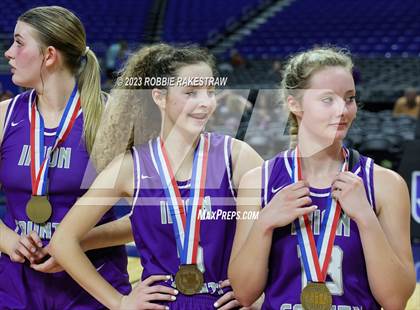 Thumbnail 1 in Huckabay vs. Irion County (UIL 1A Basketball State Semifinal Medal Ceremony) photogallery.