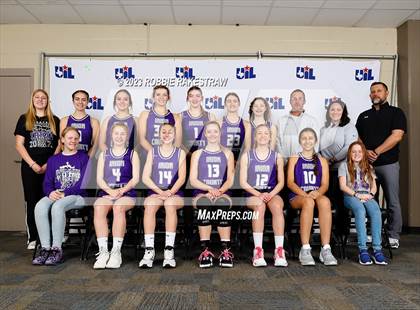 Thumbnail 2 in Huckabay vs. Irion County (UIL 1A Basketball State Semifinal Medal Ceremony) photogallery.