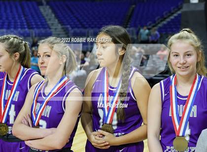 Thumbnail 3 in Huckabay vs. Irion County (UIL 1A Basketball State Semifinal Medal Ceremony) photogallery.