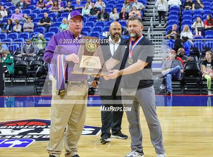 Thumbnail 1 in Huckabay vs. Irion County (UIL 1A Basketball State Semifinal Medal Ceremony) photogallery.