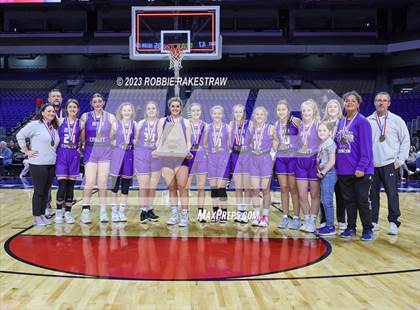 Thumbnail 1 in Huckabay vs. Irion County (UIL 1A Basketball State Semifinal Medal Ceremony) photogallery.