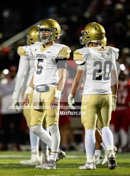 Thumbnail 3 in Cathedral vs. New Palestine (IHSAA 5A Section 13 Finals) photogallery.