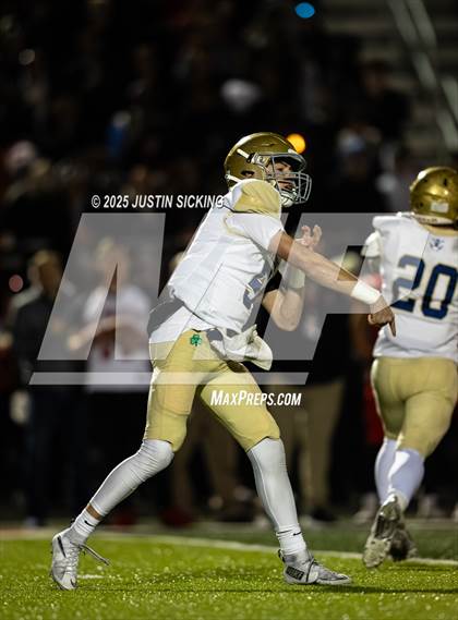 Thumbnail 3 in Cathedral vs. New Palestine (IHSAA 5A Section 13 Finals) photogallery.