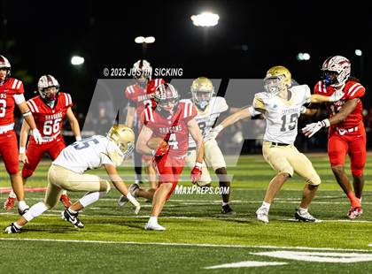 Thumbnail 3 in Cathedral vs. New Palestine (IHSAA 5A Section 13 Finals) photogallery.