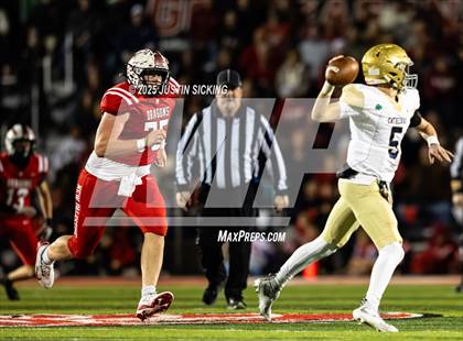 Thumbnail 3 in Cathedral vs. New Palestine (IHSAA 5A Section 13 Finals) photogallery.