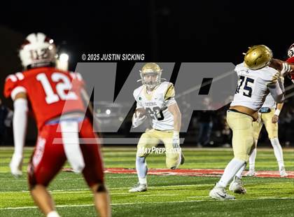 Thumbnail 1 in Cathedral vs. New Palestine (IHSAA 5A Section 13 Finals) photogallery.