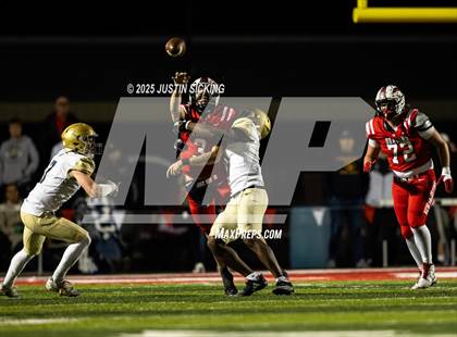 Thumbnail 3 in Cathedral vs. New Palestine (IHSAA 5A Section 13 Finals) photogallery.