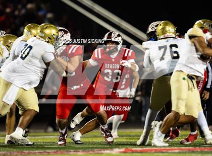 Thumbnail 2 in Cathedral vs. New Palestine (IHSAA 5A Section 13 Finals) photogallery.