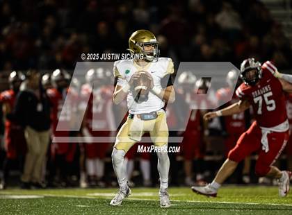 Thumbnail 1 in Cathedral vs. New Palestine (IHSAA 5A Section 13 Finals) photogallery.