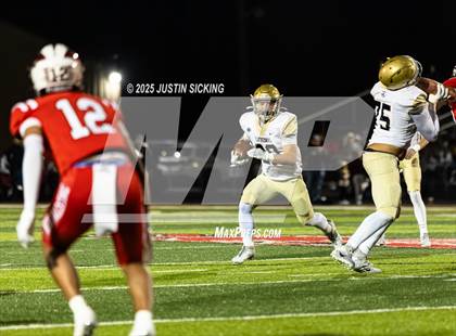 Thumbnail 3 in Cathedral vs. New Palestine (IHSAA 5A Section 13 Finals) photogallery.