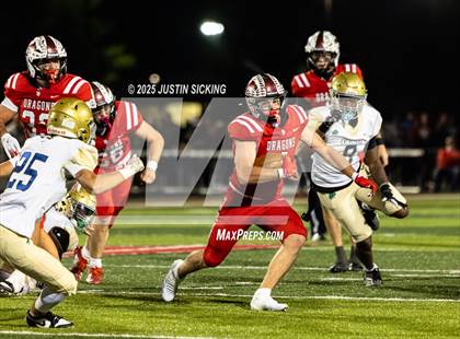 Thumbnail 2 in Cathedral vs. New Palestine (IHSAA 5A Section 13 Finals) photogallery.