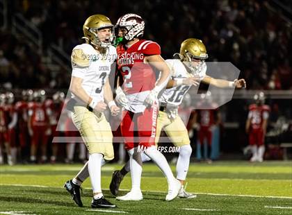 Thumbnail 2 in Cathedral vs. New Palestine (IHSAA 5A Section 13 Finals) photogallery.