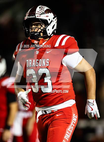 Thumbnail 2 in Cathedral vs. New Palestine (IHSAA 5A Section 13 Finals) photogallery.