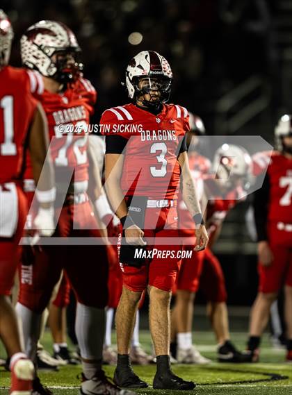 Thumbnail 2 in Cathedral vs. New Palestine (IHSAA 5A Section 13 Finals) photogallery.