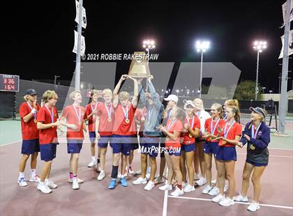 Thumbnail 1 in Argyle vs Wimberley (UIL 4A Team Tennis Final) photogallery.