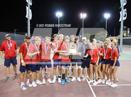 Thumbnail 2 in Argyle vs Wimberley (UIL 4A Team Tennis Final) photogallery.