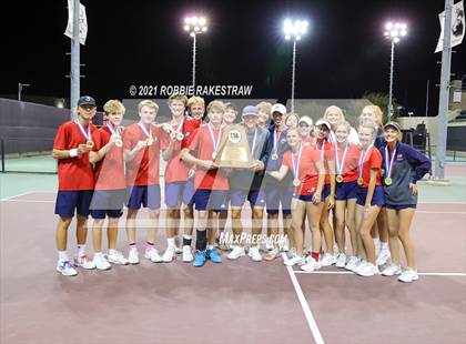 Thumbnail 2 in Argyle vs Wimberley (UIL 4A Team Tennis Final) photogallery.