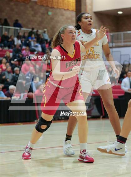 Thumbnail 2 in Rosary Academy @ Cathedral Catholic (CIF Division I Regional Championship) photogallery.
