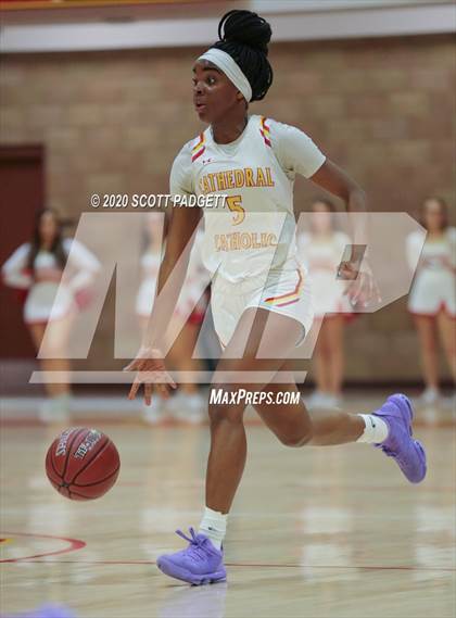 Thumbnail 3 in Rosary Academy @ Cathedral Catholic (CIF Division I Regional Championship) photogallery.