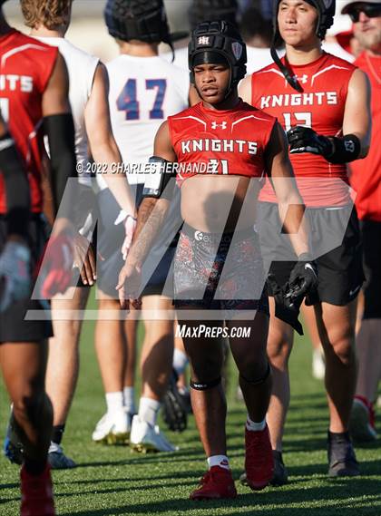 Thumbnail 2 in Harker Heights vs Tompkins (Texas 7 on 7 State Qualifier) photogallery.