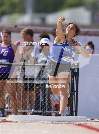 Thumbnail 2 in Class 3 Shot Put (MSHSAA State Championship) photogallery.