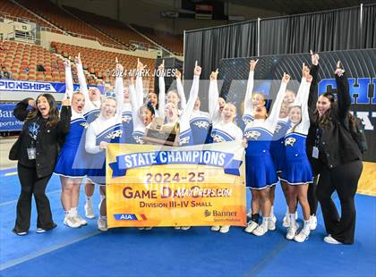 Thumbnail 1 in Stunt and Game Day Cheer Championships (AIA Division I, II, III and IV Awards) photogallery.