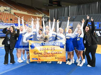 Thumbnail 2 in Stunt and Game Day Cheer Championships (AIA Division I, II, III and IV Awards) photogallery.