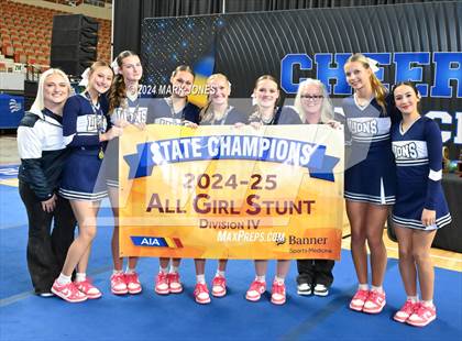 Thumbnail 3 in Stunt and Game Day Cheer Championships (AIA Division I, II, III and IV Awards) photogallery.
